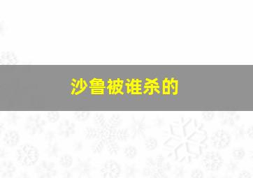 沙鲁被谁杀的