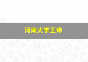 河南大学王玮