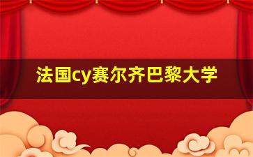 法国cy赛尔齐巴黎大学