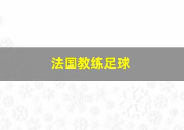 法国教练足球