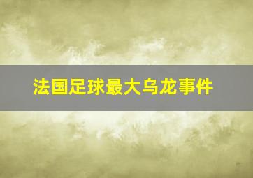 法国足球最大乌龙事件