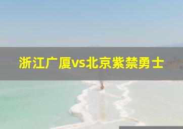 浙江广厦vs北京紫禁勇士