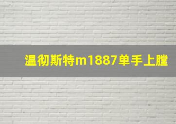 温彻斯特m1887单手上膛