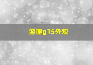 游匣g15外观