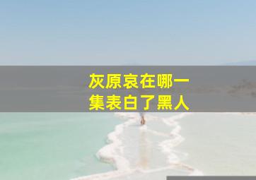 灰原哀在哪一集表白了黑人