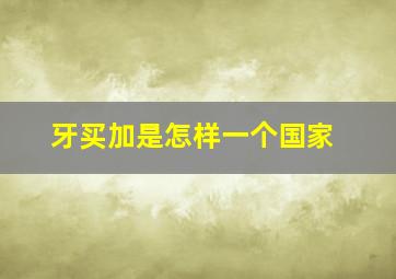 牙买加是怎样一个国家