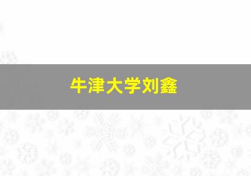 牛津大学刘鑫