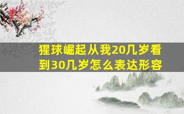 猩球崛起从我20几岁看到30几岁怎么表达形容