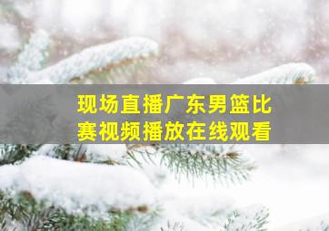 现场直播广东男篮比赛视频播放在线观看