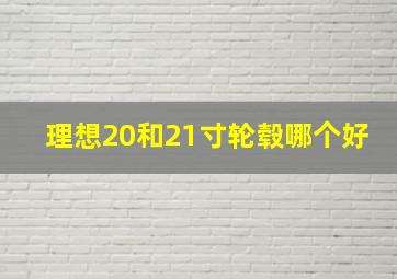 理想20和21寸轮毂哪个好