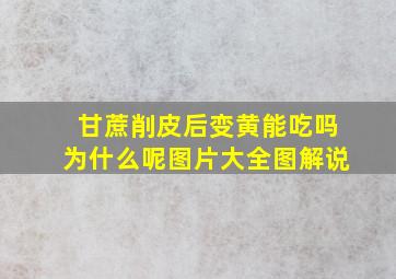 甘蔗削皮后变黄能吃吗为什么呢图片大全图解说