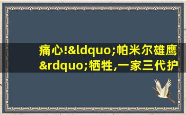 痛心!“帕米尔雄鹰”牺牲,一家三代护边70年