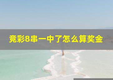 竞彩8串一中了怎么算奖金