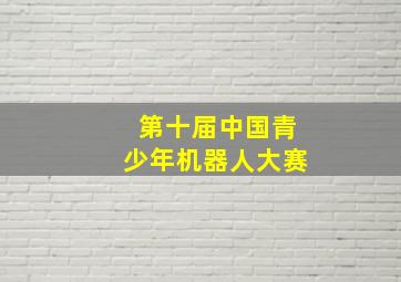 第十届中国青少年机器人大赛