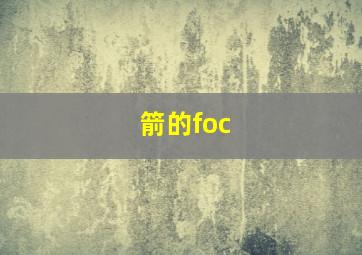 箭的foc