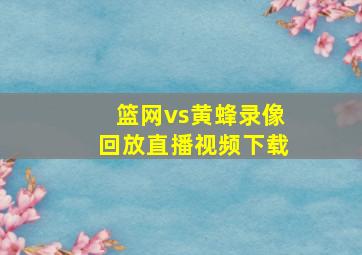 篮网vs黄蜂录像回放直播视频下载