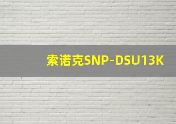 索诺克SNP-DSU13K