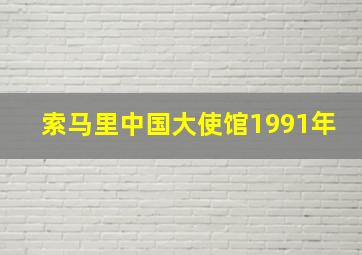 索马里中国大使馆1991年