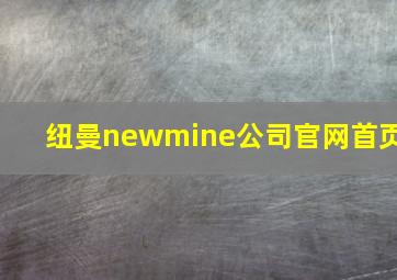 纽曼newmine公司官网首页