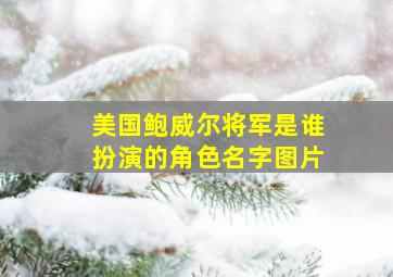 美国鲍威尔将军是谁扮演的角色名字图片