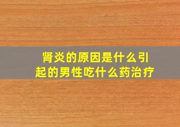 肾炎的原因是什么引起的男性吃什么药治疗