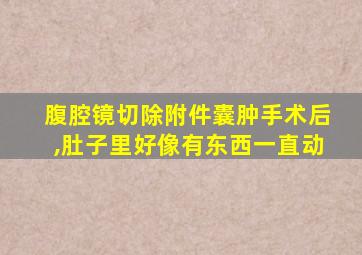 腹腔镜切除附件囊肿手术后,肚子里好像有东西一直动