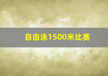 自由泳1500米比赛