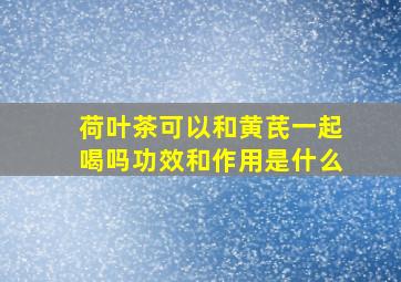 荷叶茶可以和黄芪一起喝吗功效和作用是什么