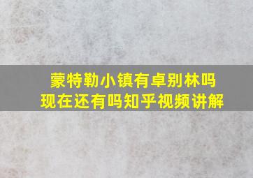 蒙特勒小镇有卓别林吗现在还有吗知乎视频讲解