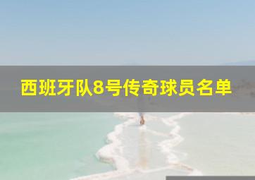 西班牙队8号传奇球员名单