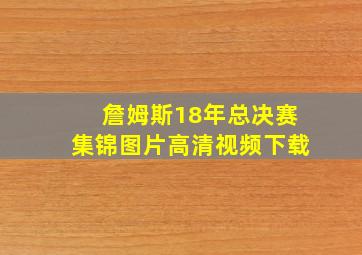 詹姆斯18年总决赛集锦图片高清视频下载