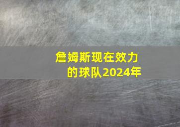 詹姆斯现在效力的球队2024年