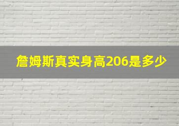 詹姆斯真实身高206是多少