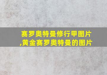 赛罗奥特曼修行甲图片,黄金赛罗奥特曼的图片