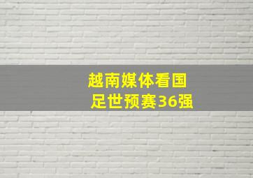 越南媒体看国足世预赛36强