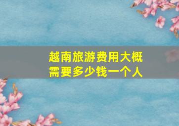 越南旅游费用大概需要多少钱一个人