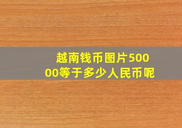 越南钱币图片50000等于多少人民币呢