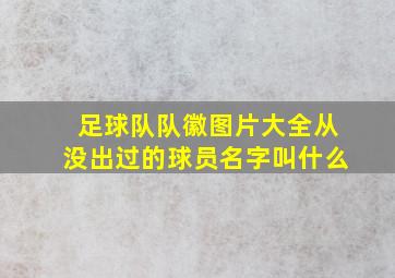 足球队队徽图片大全从没出过的球员名字叫什么