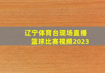 辽宁体育台现场直播篮球比赛视频2023