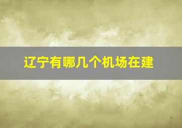 辽宁有哪几个机场在建