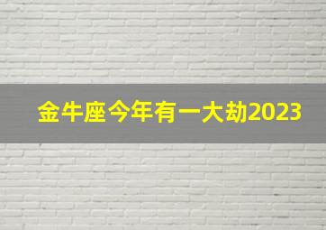 金牛座今年有一大劫2023