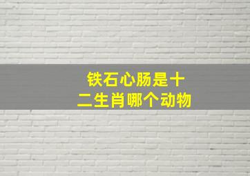 铁石心肠是十二生肖哪个动物