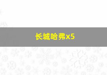 长城哈弗x5