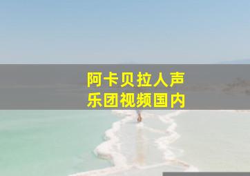 阿卡贝拉人声乐团视频国内