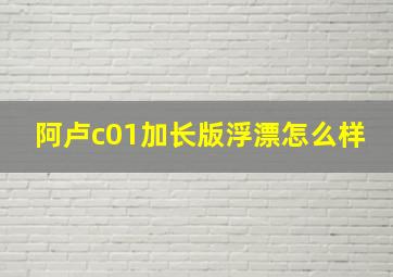 阿卢c01加长版浮漂怎么样