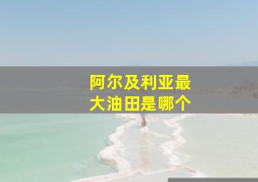 阿尔及利亚最大油田是哪个