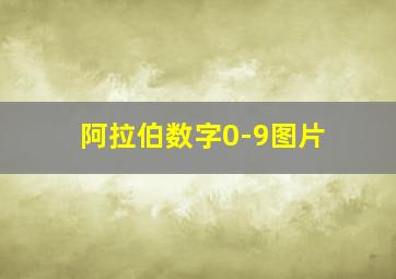 阿拉伯数字0-9图片