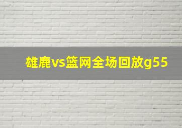 雄鹿vs篮网全场回放g55