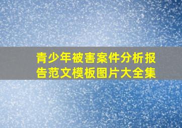 青少年被害案件分析报告范文模板图片大全集