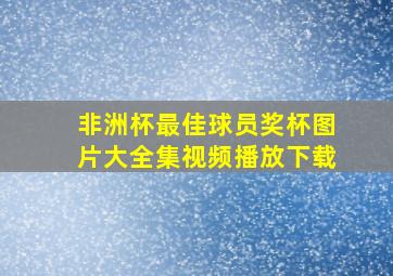 非洲杯最佳球员奖杯图片大全集视频播放下载